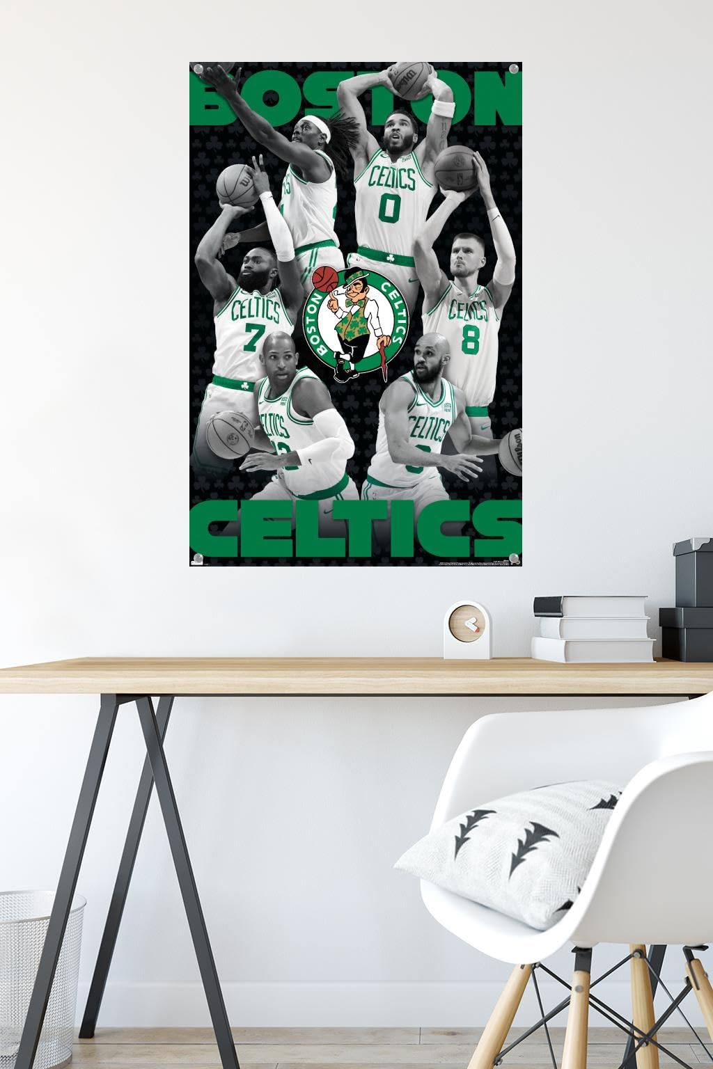Amazon.com: Trends International NBA Boston Celtics - Team 24 Wall